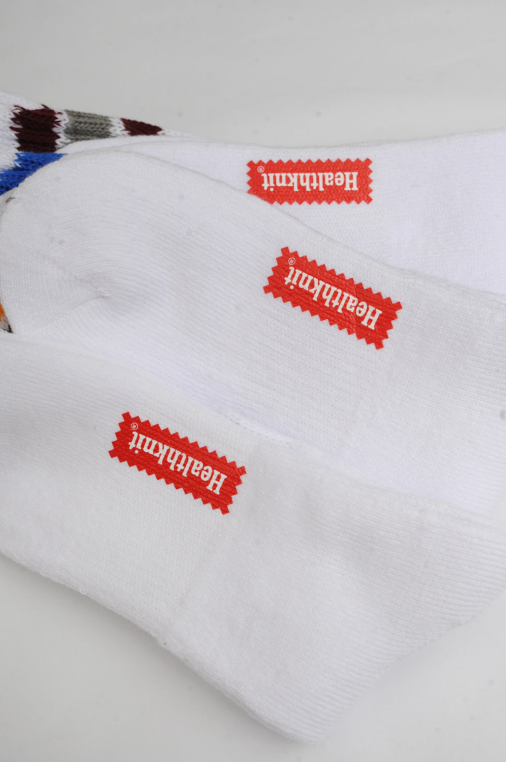 3-Pack White Multi Bright Stripe Socks