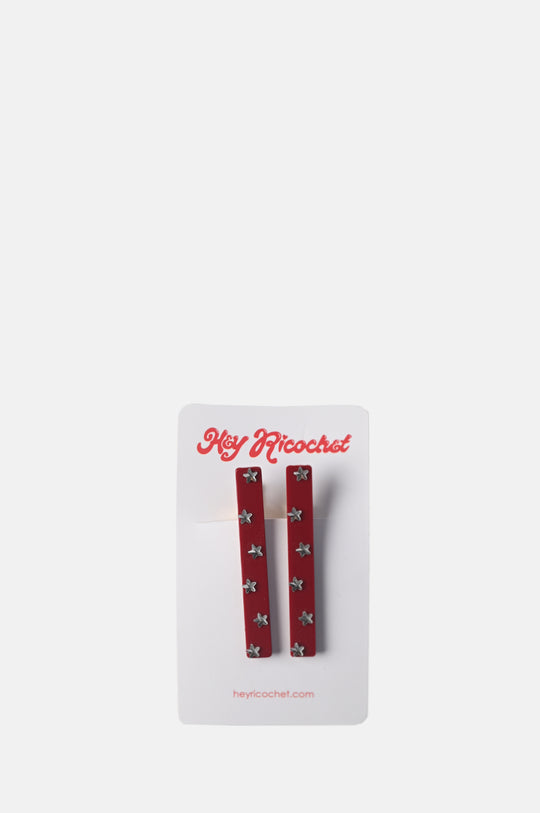 Stardust Clips Cherry Red