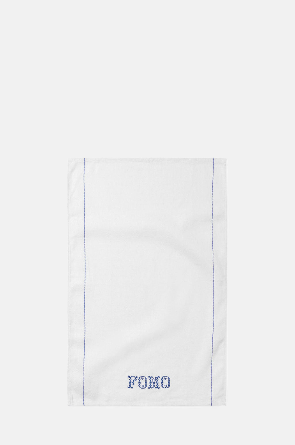Host FOMO Embroidered Tea Towel.