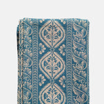 Host Folk Stripe Linen Tablecloth Blue.