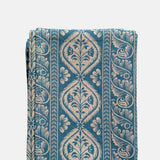 Host Folk Stripe Linen Tablecloth Blue.