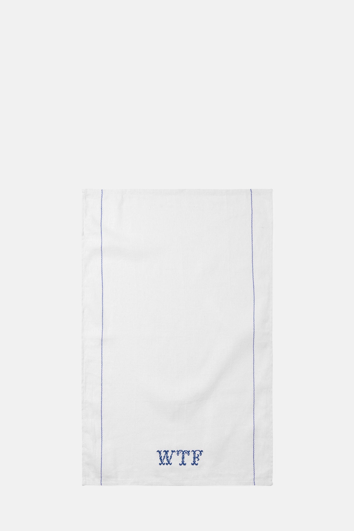 Host WTF Embroidered Tea Towel.