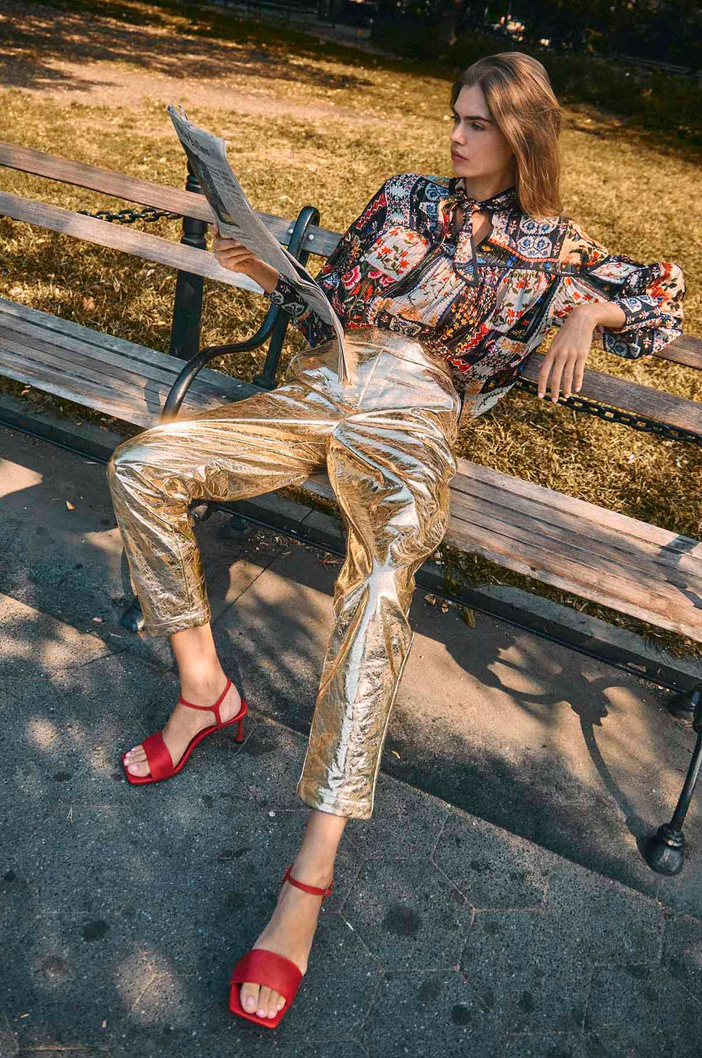 Haskell Pant Cracked Gold