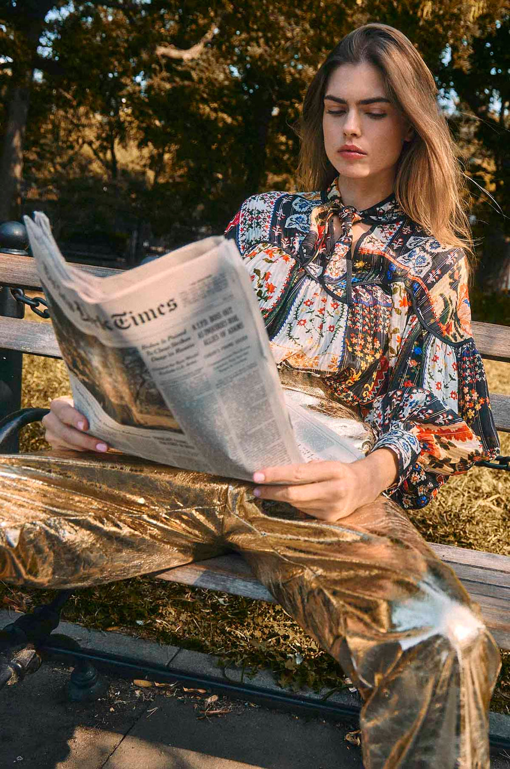 Haskell Pant Cracked Gold