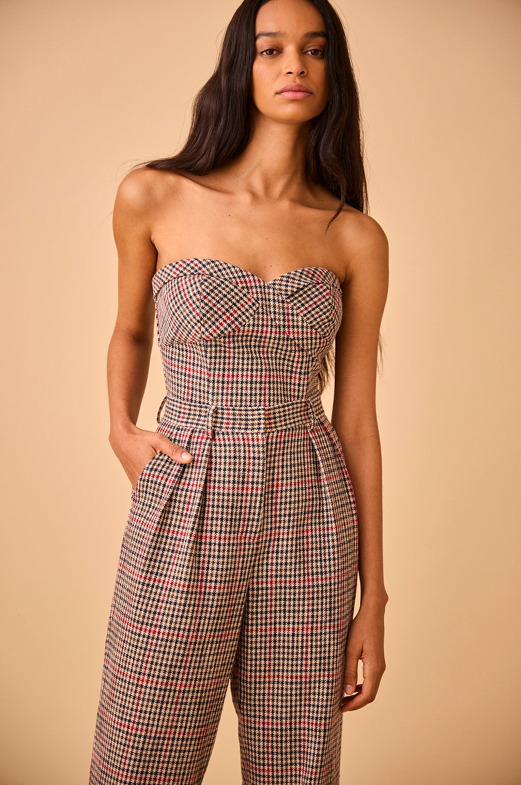 Scottie Top Clarence Houndstooth