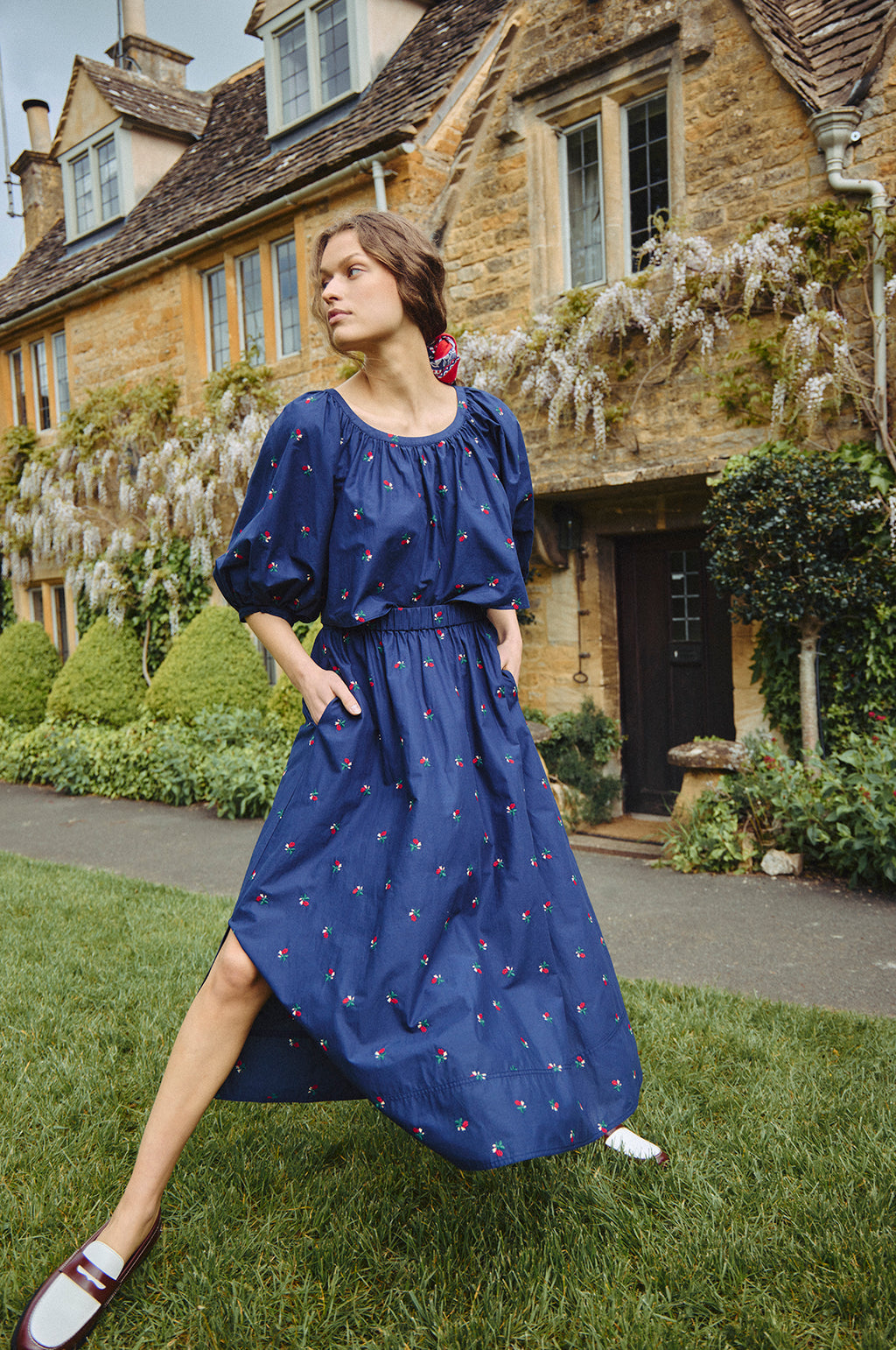 Tatum Skirt Ditsy Rose