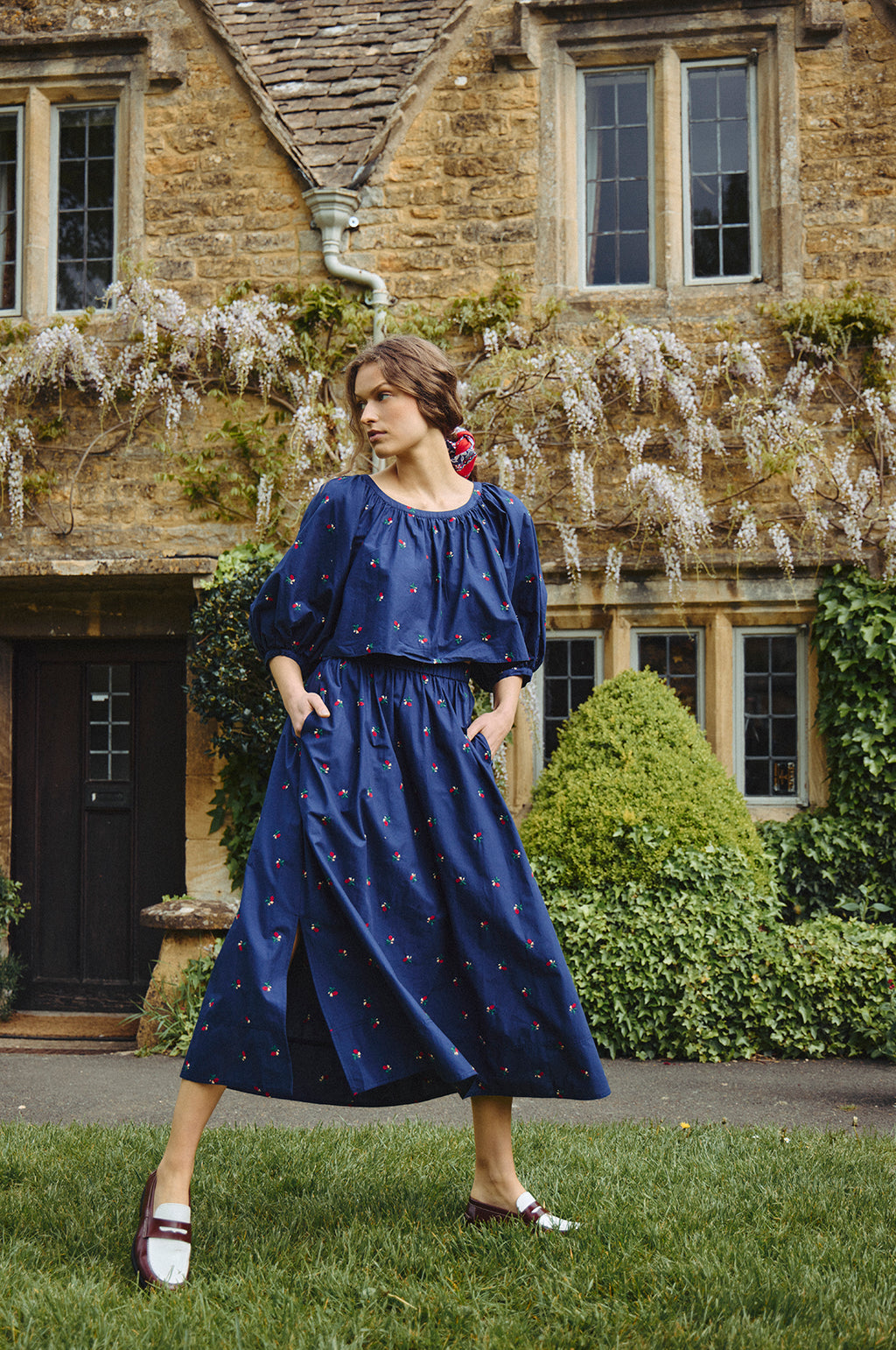 Tatum Skirt Ditsy Rose