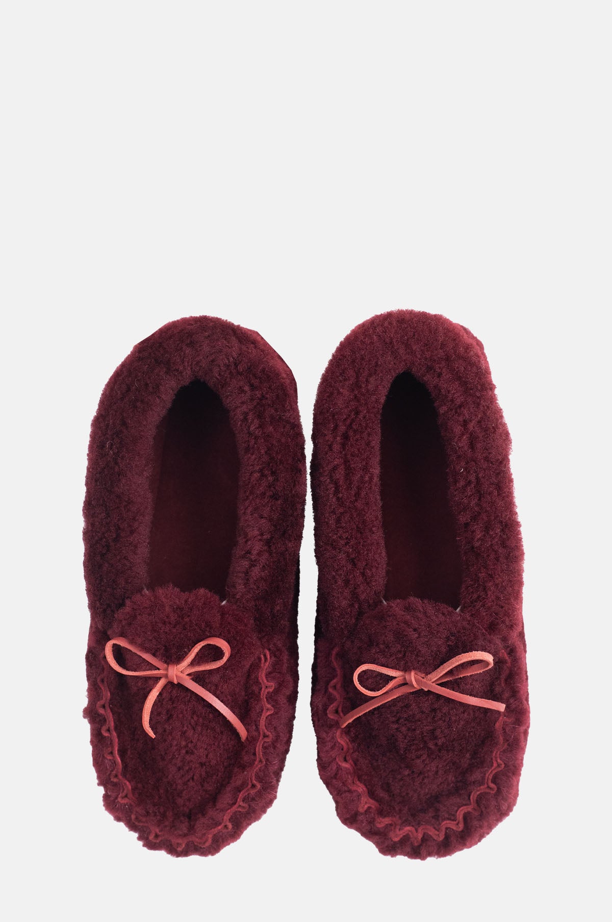 Ilda's Sheep Mocassins Bordeaux.