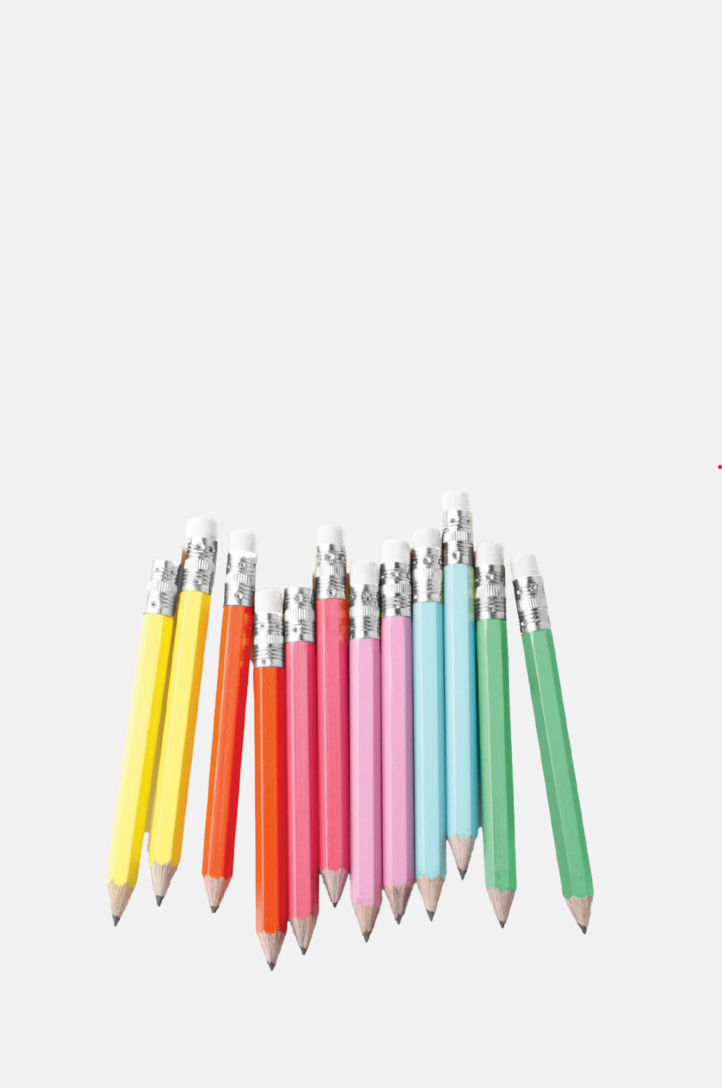 Inklings Paperie Rainbow Mini Pencils.