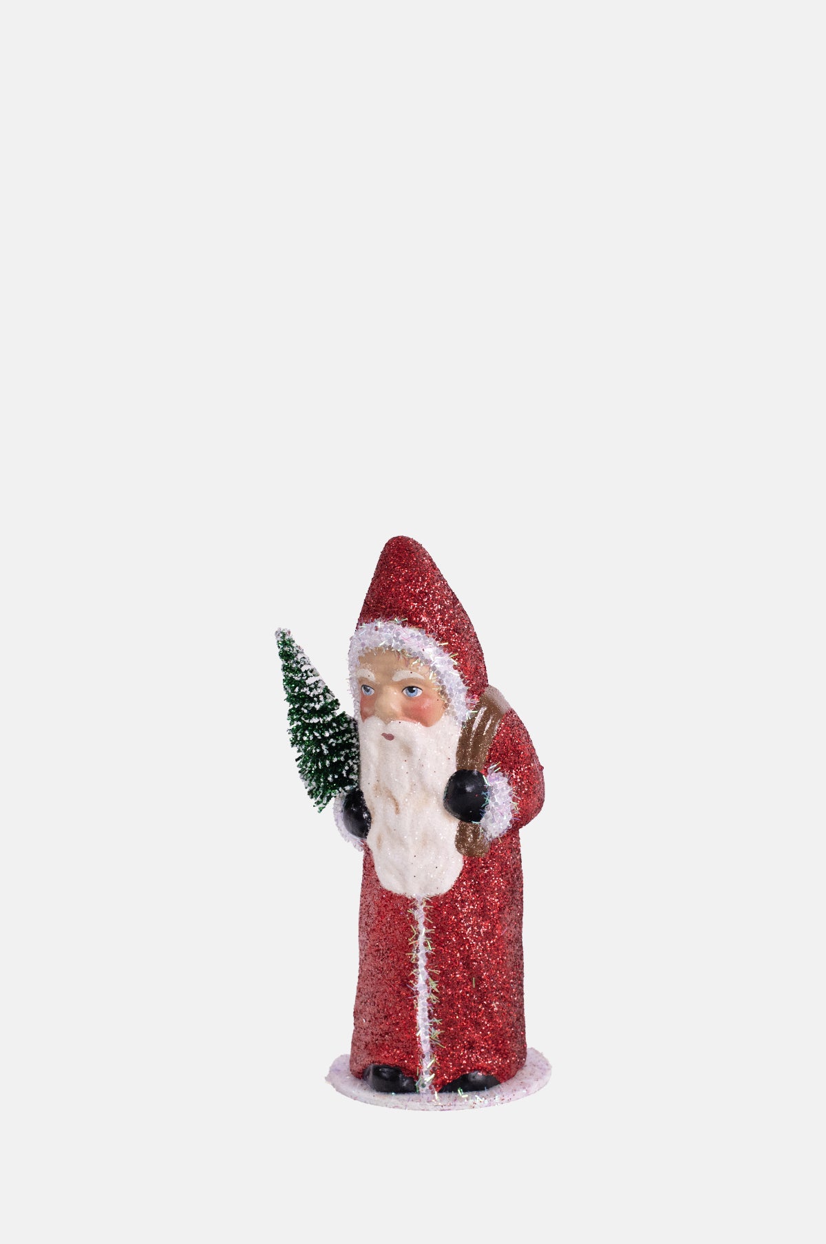 Ino Schaller Glitter Coat Santa Red.
