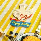 Happy Birthday Bird Die Cut Card