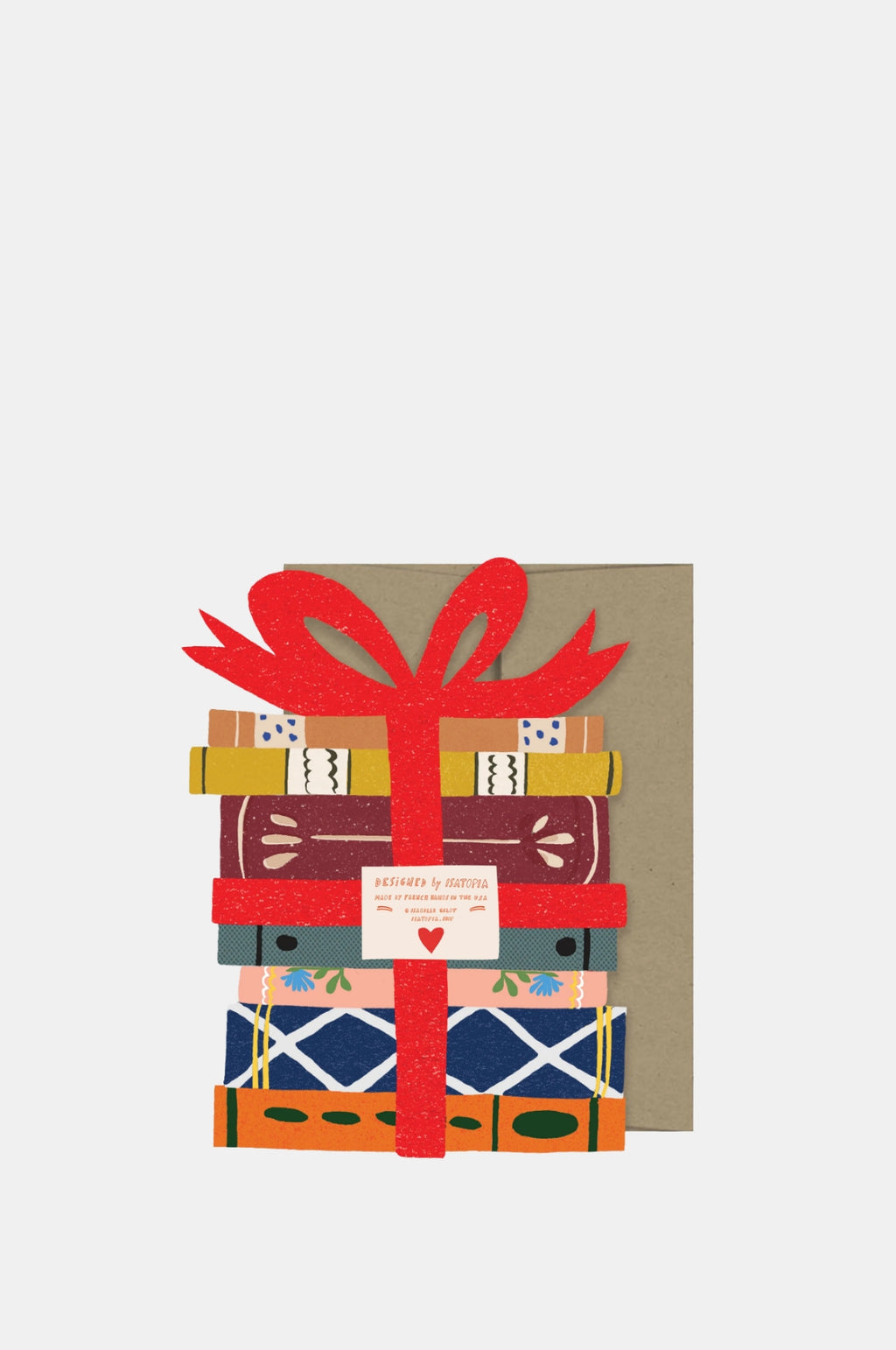 Book Lovers Die Cut Card