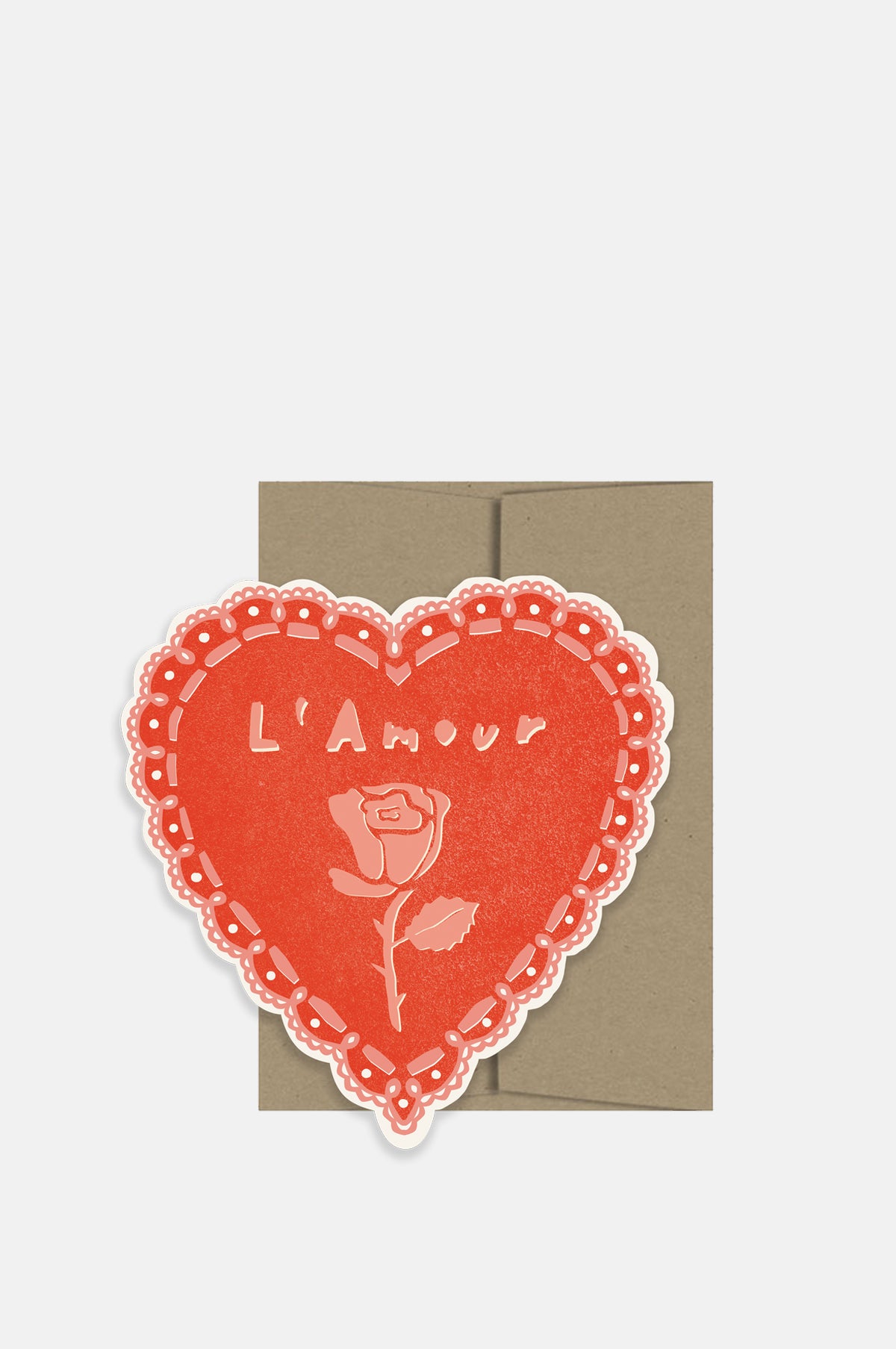 Isatopia Rose Heart Card.