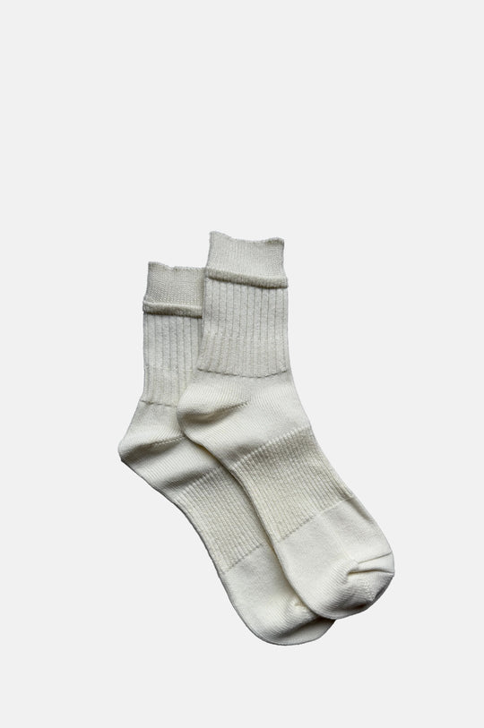 Boro Patchwork Socks Ivory