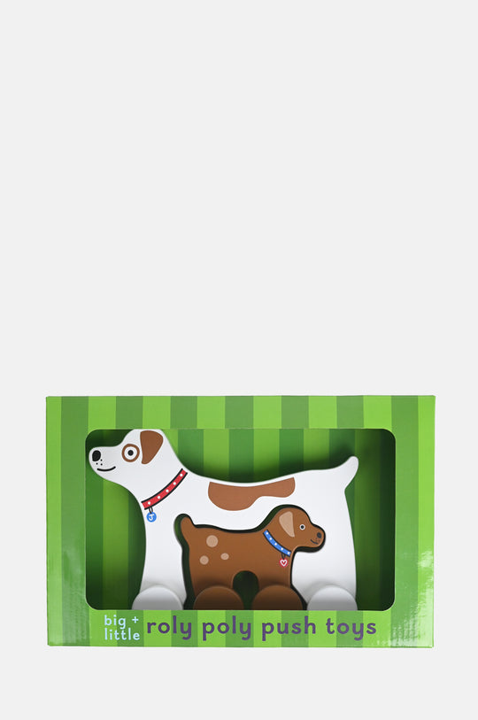 Dog Big & Little Wooden Roller