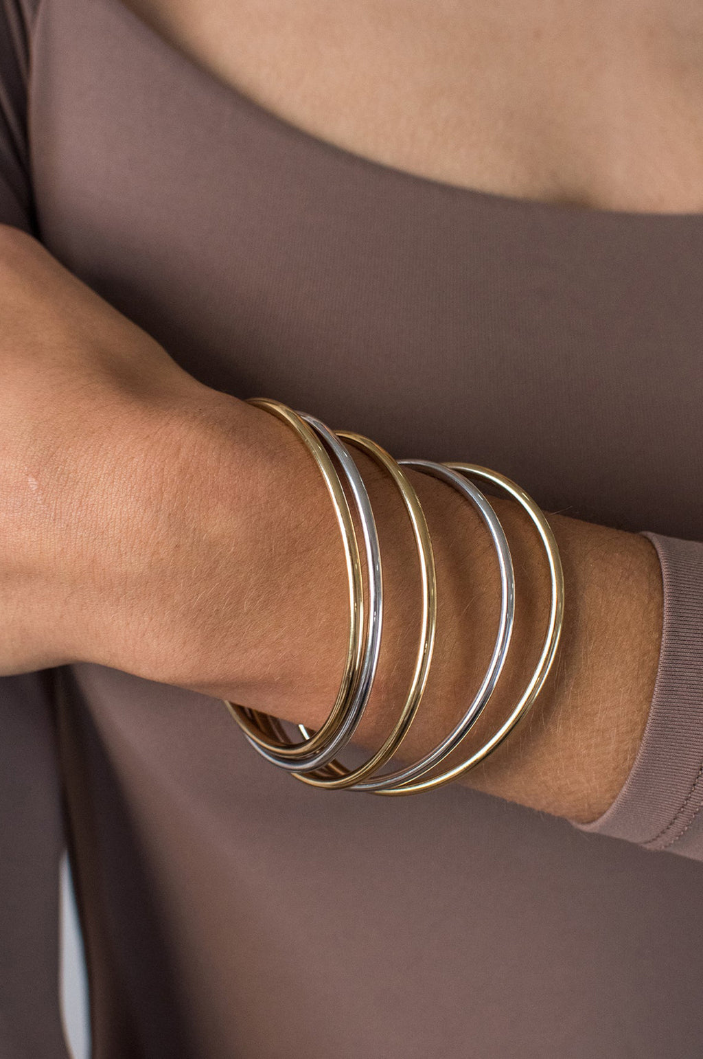 Dane Two-Tone Bangle Set of 2