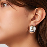 Gemma Silver Hoop Earrings