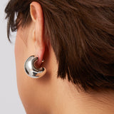 Gemma Silver Hoop Earrings