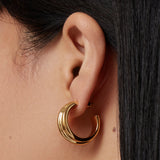 Lennon Gold Hoop Earrings