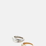 Jenny Bird Lennon Gold and Silver Ring Set.