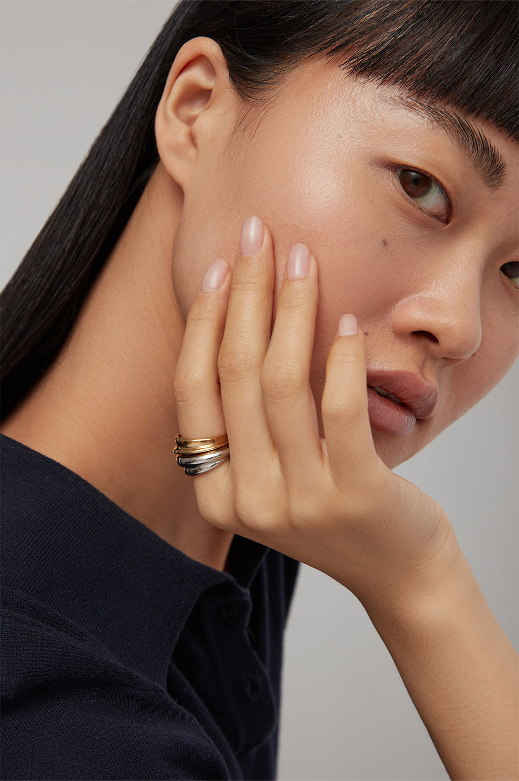 Lennon Gold and Silver Ring Set