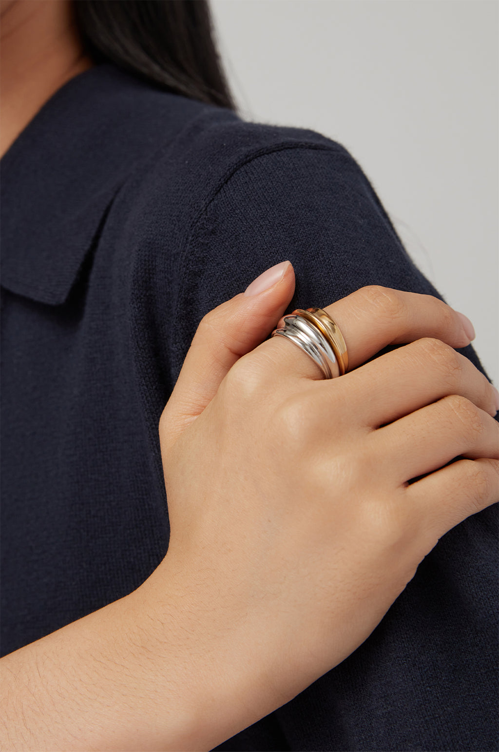 Lennon Gold and Silver Ring Set