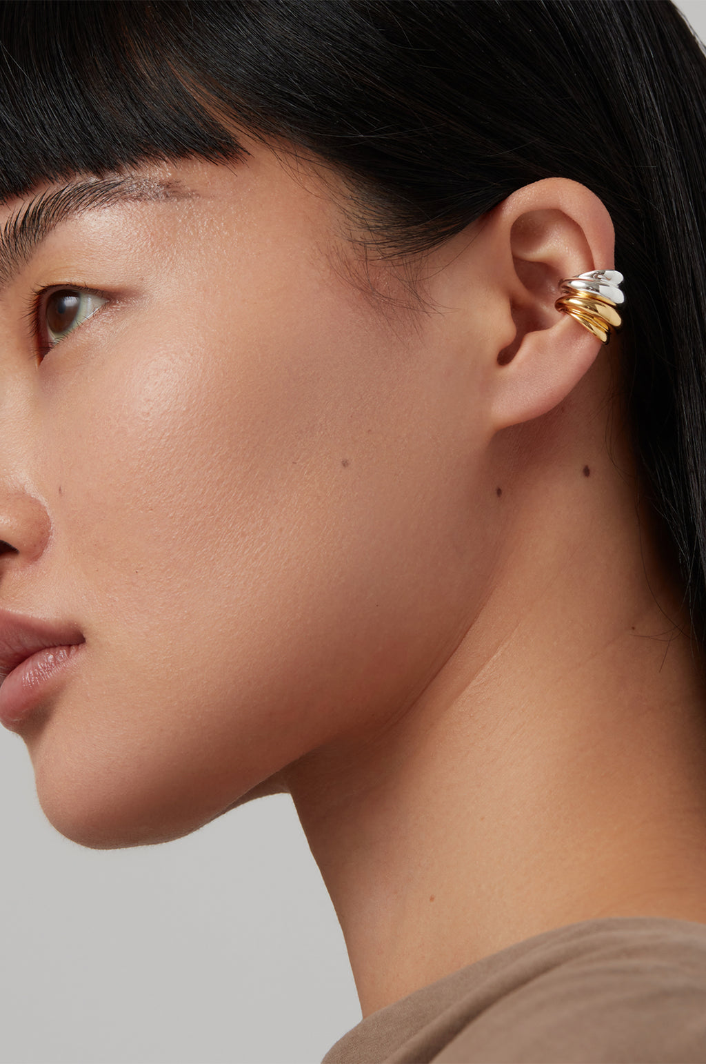 Leona Ear Gold and Silver Cuff Set