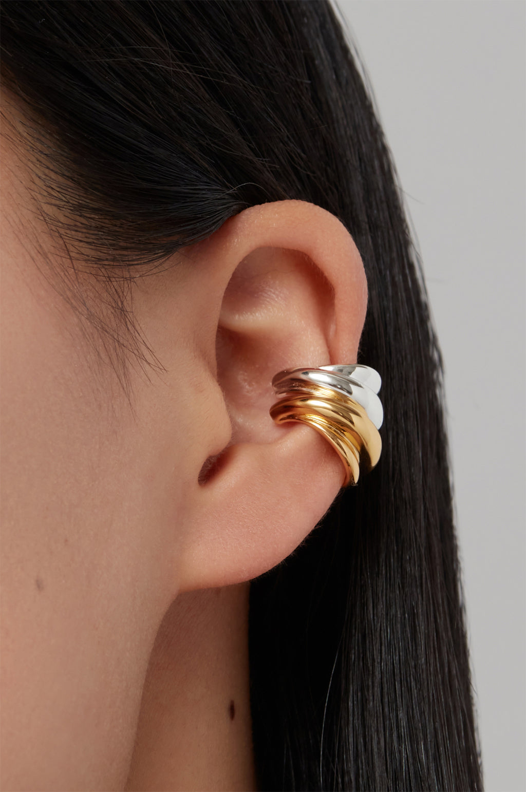 Leona Ear Gold and Silver Cuff Set