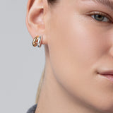 Mini Florence Two-Tone Earrings