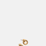 Jenny Bird Mini Puffy Faye Knockers Gold Earrings.