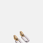 Jenny Bird Puffy Detachable Link Two Tone Earrings.