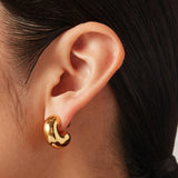Tome Medium Gold Hoop Earrings