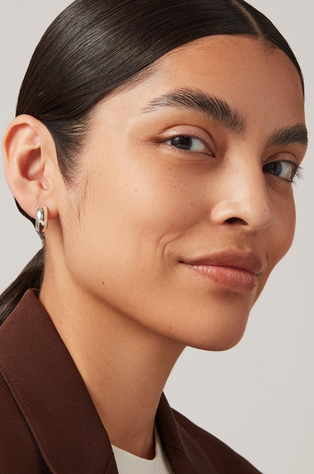 Tome Small Silver Hoop Earrings