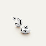 Tome Small Silver Hoop Earrings