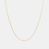 Zeina Slim Gold Chain Necklace.