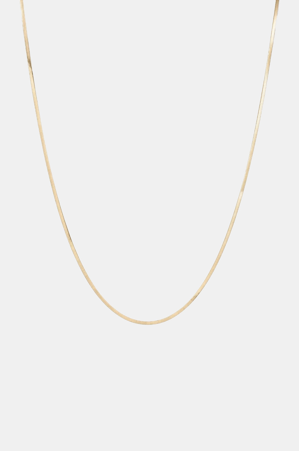 Zeina Slim Gold Chain Necklace.