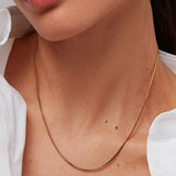 Zeina Slim Gold Chain Necklace
