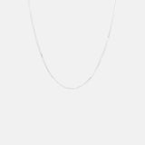 Jenny Bird Zeina Slim Silver Chain Necklace.