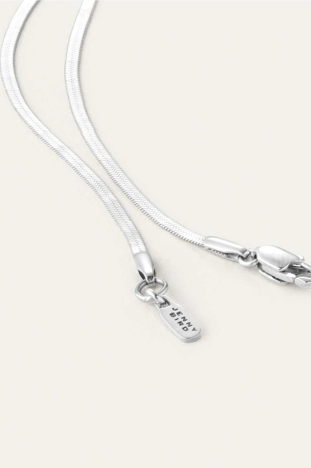 Zeina Slim Silver Chain Necklace