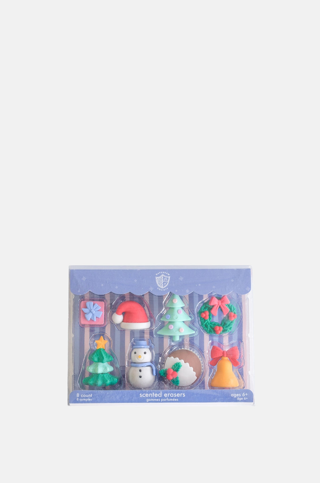 Jollity & Co. + Daydream Society Christmas Eraser Set.