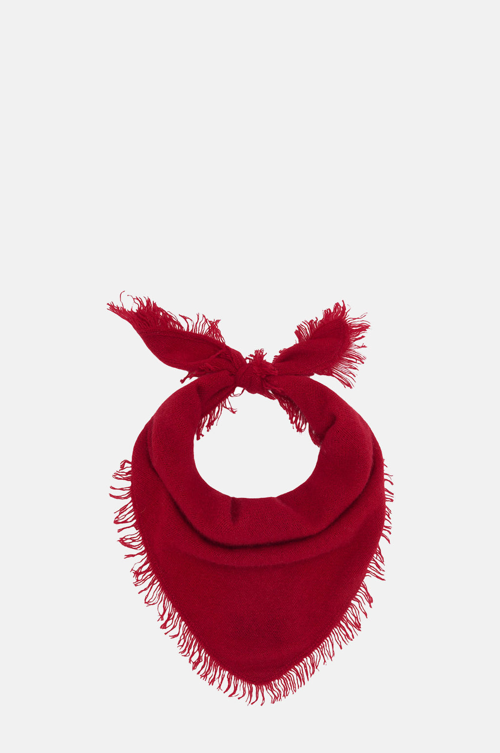 Jumper1234 Distressed Triangle Scarf Dull Red.