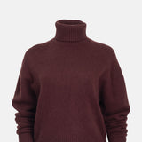Jumper1234 Oversize Roll Collar Cocoa.
