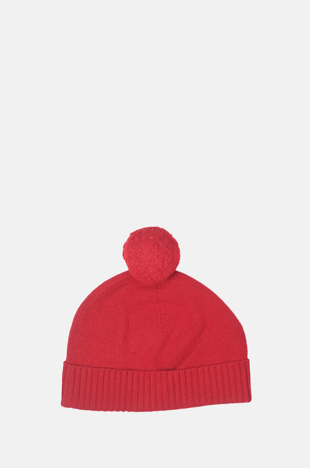 Jumper 1234 Pom Pom Hat Dull Red.