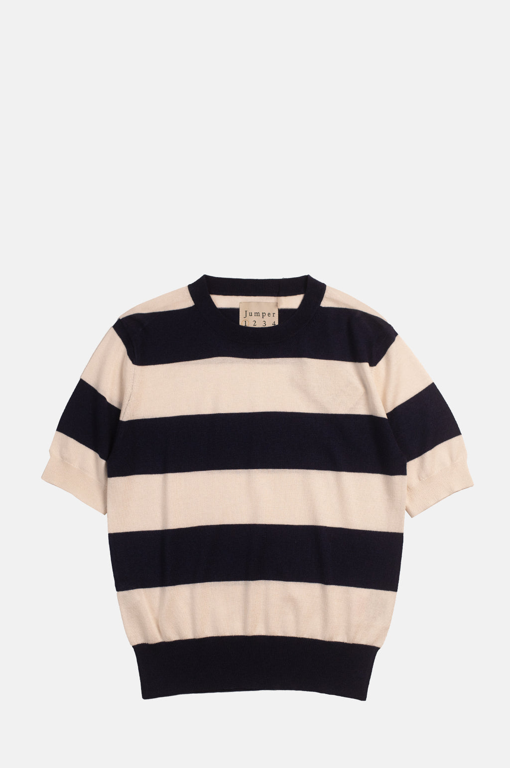 Jumper 1234 Slinky Stripe T Shirt Navy Chalk.