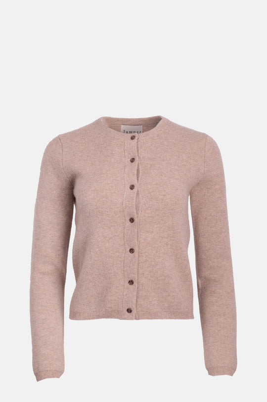 Stretch Cardigan Almond Rice