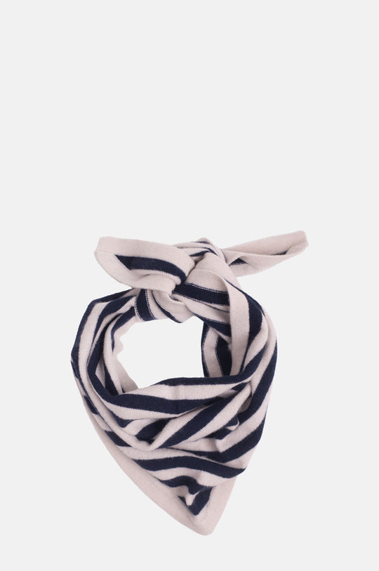 Stripe Bandana Limestone New Navy