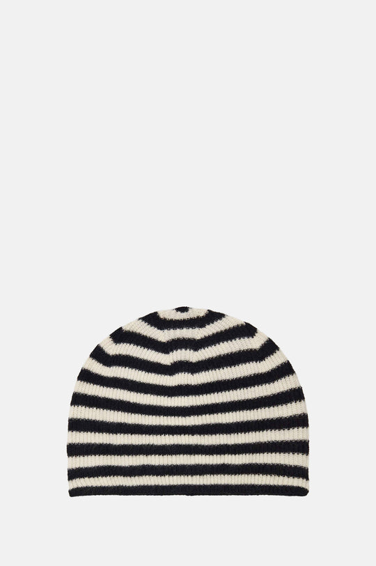 Stripe Rib Beanie Black Jasmine