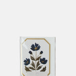 Katie Housley Concertina Botanical Blue Flower Die Cut Mini Card.