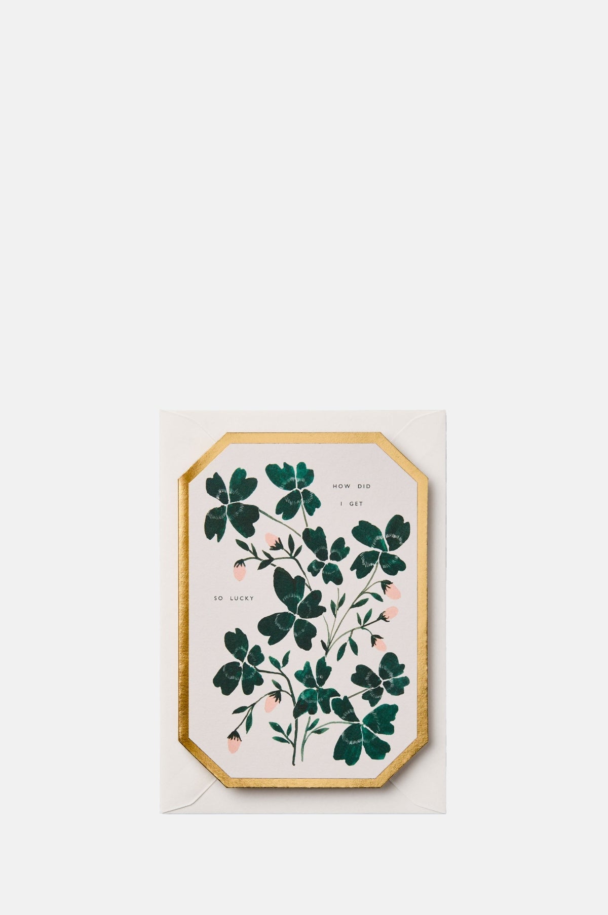 Katie Housley How Did I Get So Lucky Die Cut Card.