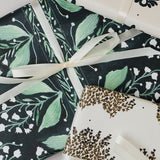 Lily of the Valley Botanical Wrapping Paper Set of 3 Sheets